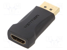Adapter; DisplayPort plug,HDMI socket; Colour: black