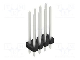 Connector: pin strips; pin header; male; PIN: 8; 2.54mm; THT; 2x4