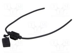 Black; on cable; Leads: leads x3; Fuse acces: fuse holder