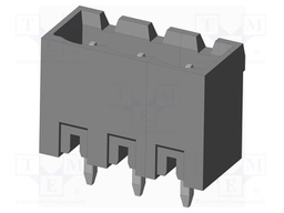 Connector: pluggable terminal block; socket; male; on PCBs