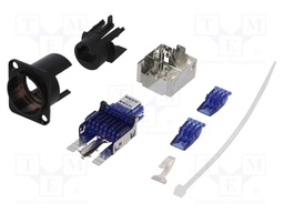 Socket; coupler; etherCON; PIN: 8; Cat: 6; shielded; gold-plated