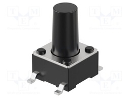 Microswitch TACT; SPST-NO; Pos: 2; 50mA/12VDC; SMT; 3.43N; 6x6mm
