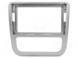Radio frame; VW; silver; 9"