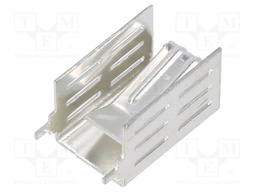 Heatsink: extruded; U; TO220; silver; L: 21.8mm; W: 13.2mm; H: 13mm