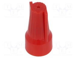 Close end; Twist Splice; 22AWG÷6AWG; screwed; red; max.105°C; 600V