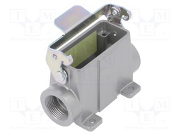 Enclosure: for HDC connectors; C146; size A10; with latch; PG16