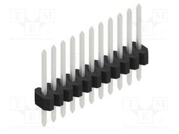 Connector: pin strips; pin header; male; PIN: 11; 1.27mm; THT; 1x11