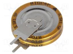 Capacitor: electrolytic; backup capacitor,supercapacitor; THT