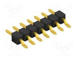 Connector: pin strips; pin header; male; PIN: 7; 2.54mm; SMT; 1x7