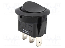 ROCKER; SP3T; Pos: 3; ON-OFF-ON; 16A/125VAC; black; none; Body: black