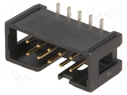 Socket; IDC; male; PIN: 10; vertical; SMT; gold-plated; 2A; 2.54mm