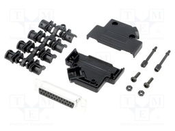 D-Sub; PIN: 25; plug; female; stamped and formed contacts