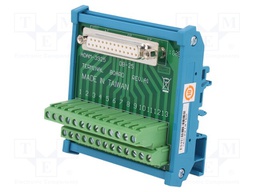 Industrial module: terminal block; Mounting: DIN; 77.5x56.3x51mm