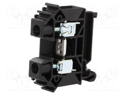 Splice terminal: rail; 0.5÷16mm2; ways: 1; terminals: 2; black; TS35
