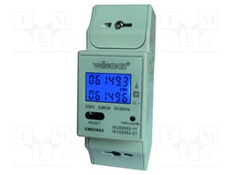 Electric energy meter; digital,mounting; for DIN rail mounting