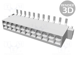 Connector: wire-board; female; PIN: 11; 2.54mm; SMT; socket; 6A