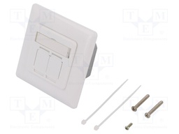Socket; RJ45; Cat: 6; shielded,double; Layout: 8p8c; 22AWG÷24AWG