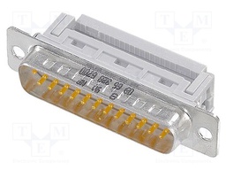 D-Sub; PIN: 25; plug; male; IDC; for ribbon cable; gold-plated