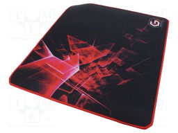 Mouse pad; black,red; 400x450x3mm