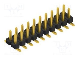 Connector: pin strips; pin header; male; PIN: 20; 2.54mm; SMT; 2x10