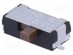 Switch: slide; Pos: 2; SPDT; 0.4A/28VAC; ON-ON; Leads: for soldering