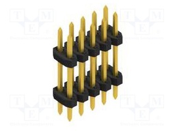Connector: pin strips; pin header; male; PIN: 10; 2mm; THT; 2x5; 100V