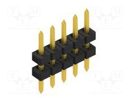 Connector: pin strips; pin header; male; PIN: 5; 2mm; THT; 1x5; 100V