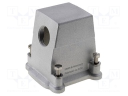 Enclosure: for Han connectors; Han; size 6B; for cable; shielded