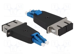 Adapter; LC/PC,SC/PC; black,blue; -40÷80°C