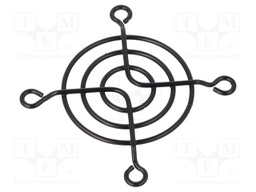 Guard; 52x52mm; Mat: metal; Mounting: screw; Colour: black