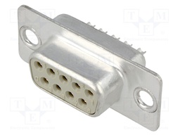 D-Sub; PIN: 9; plug; female; turned contacts; soldering