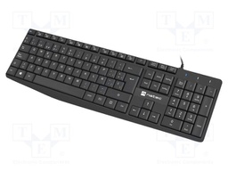 Keyboard; black; USB A; ES layout,wired,slim; Len: 1.8m