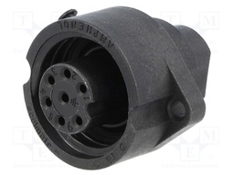 Connector: circular; socket; PIN: 7; female; w/o contacts; 250V