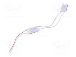 LED; white cold; 6000-8000K; 85lm; 170°; No.of diodes: 1; 40mA; 24V