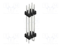 Connector: pin strips; pin header; male; PIN: 6; 2.54mm; SMT; 2x3
