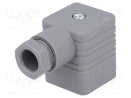 Connector: valve connector; plug; form A; 18mm; female; PIN: 4; 16A