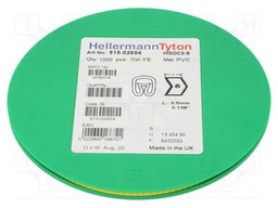 Markers for cables and wires; Label symbol: 5; 2÷5mm; PVC; yellow