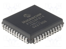 PIC microcontroller; Memory: 7kB; SRAM: 192B; EEPROM: 128B; SMD
