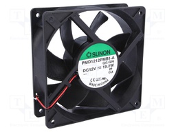 Fan: DC; axial; 12VDC; 120x120x38mm; 322.8m3/h; 54dBA; ball bearing