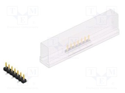 Connector: pin strips; pin header; male; PIN: 7; 2.54mm; SMT; 1x7
