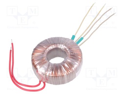 Transformer: toroidal; 80VA; 230VAC; 12V; 12V; 3.33A; 3.33A; 0.9kg