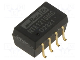 Isolated Board Mount DC/DC Converter, Miniature, ITE, 1 Output, 1 W, 15 V, 66 mA