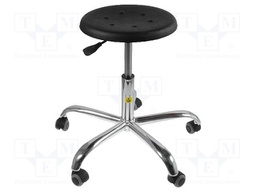 Stool; ESD; Seat dim: Ø350mm; 510÷690mm; Rsurf: 0.1÷1MΩ