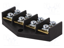 Terminal block; screw terminal; ways: 4; 16mm2; terminals: 8; 76A