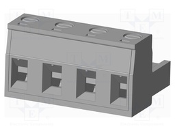 Connector: pluggable terminal block; plug; female; straight; grey