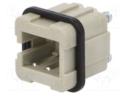 Connector: rectangular; female; EPIC STA; PIN: 6; size H-A 3; 10A