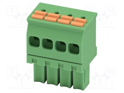 PCB connector, nominal cross section: 1.5 mm2, color: green,