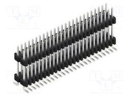 Connector: pin strips; pin header; male; PIN: 50; 1.27mm; SMT; 2x25