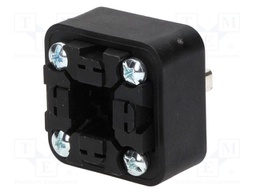 Connector: valve connector; socket; form A; 18mm; male; PIN: 4; 16A