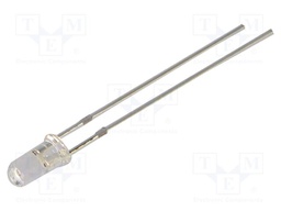 LED; yellow; 3mm; 750÷1120mcd; 50°; Front: flat; 2.1÷2.6VDC